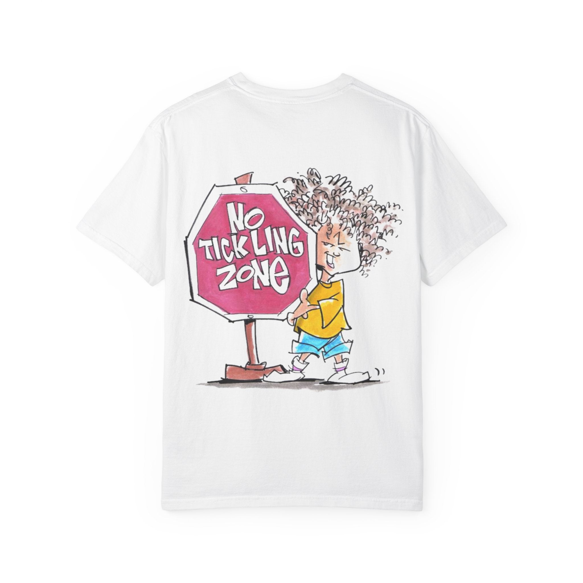 My Loveable Little Monster -No Tickling Zone T-shirt | Boombox Illustration