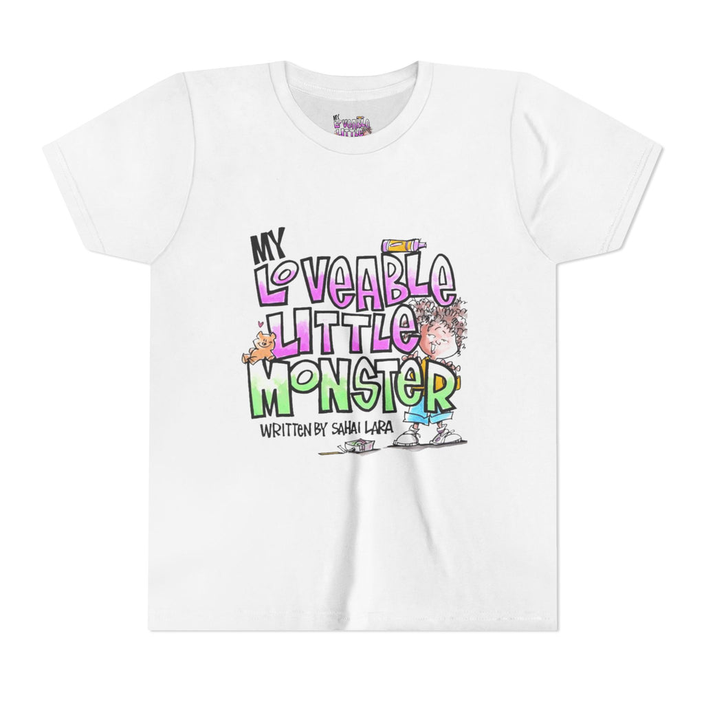 Youth Tee — "My Loveable Little Monster" Kids Graphic Shirt (Children’s Book Design)