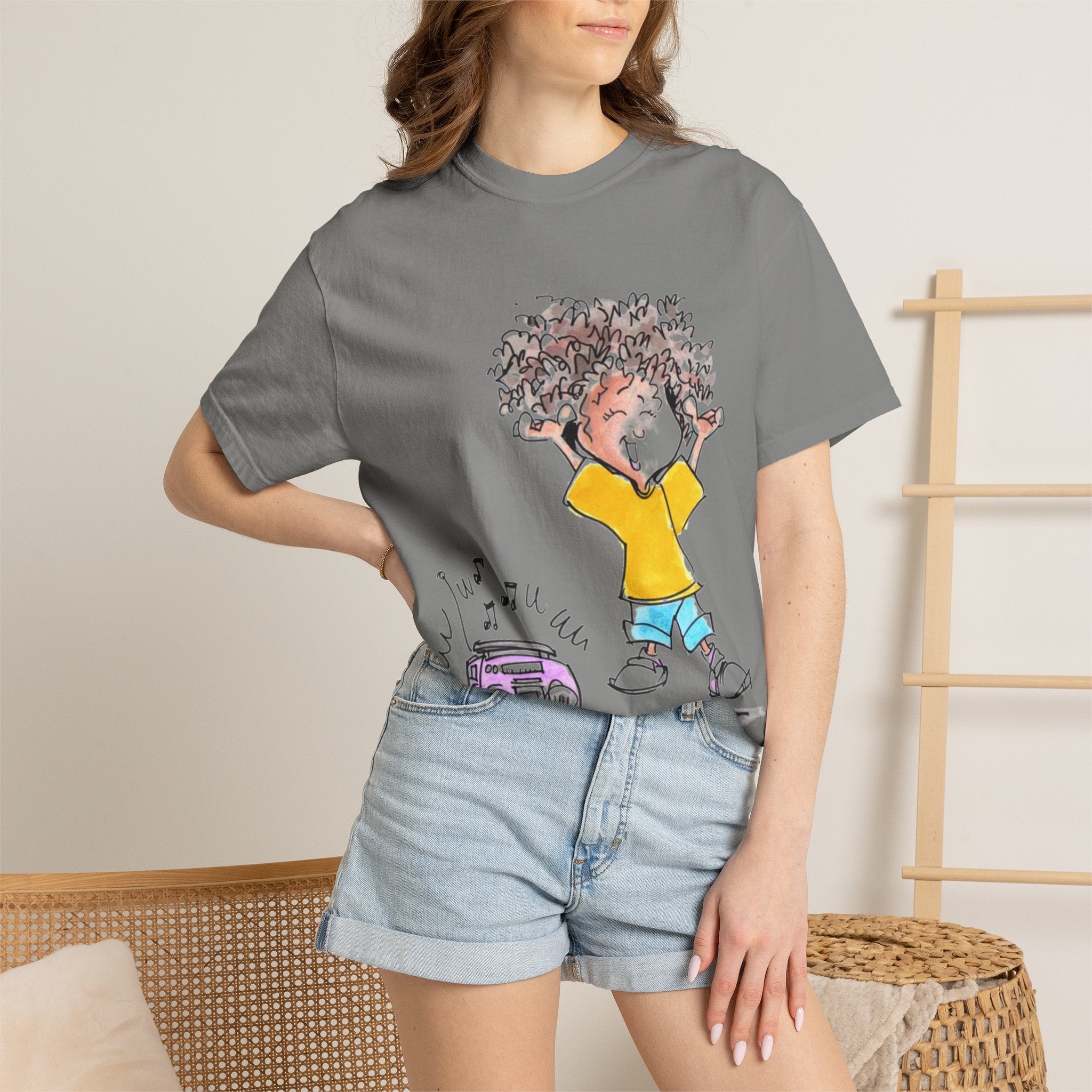 My Loveable Little Monster -No Tickling Zone T-shirt | Boombox Illustration