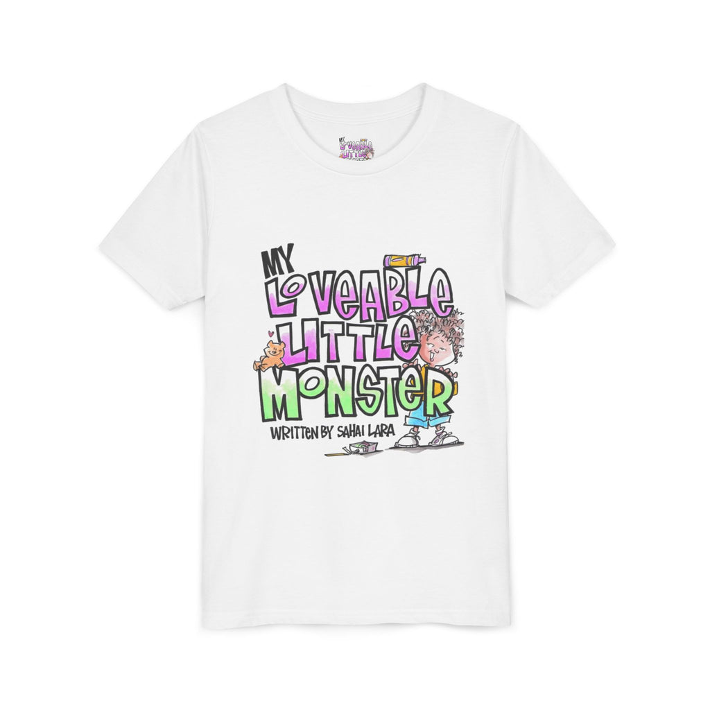 Youth Tee — "My Loveable Little Monster" Kids Graphic Shirt (Children’s Book Design)