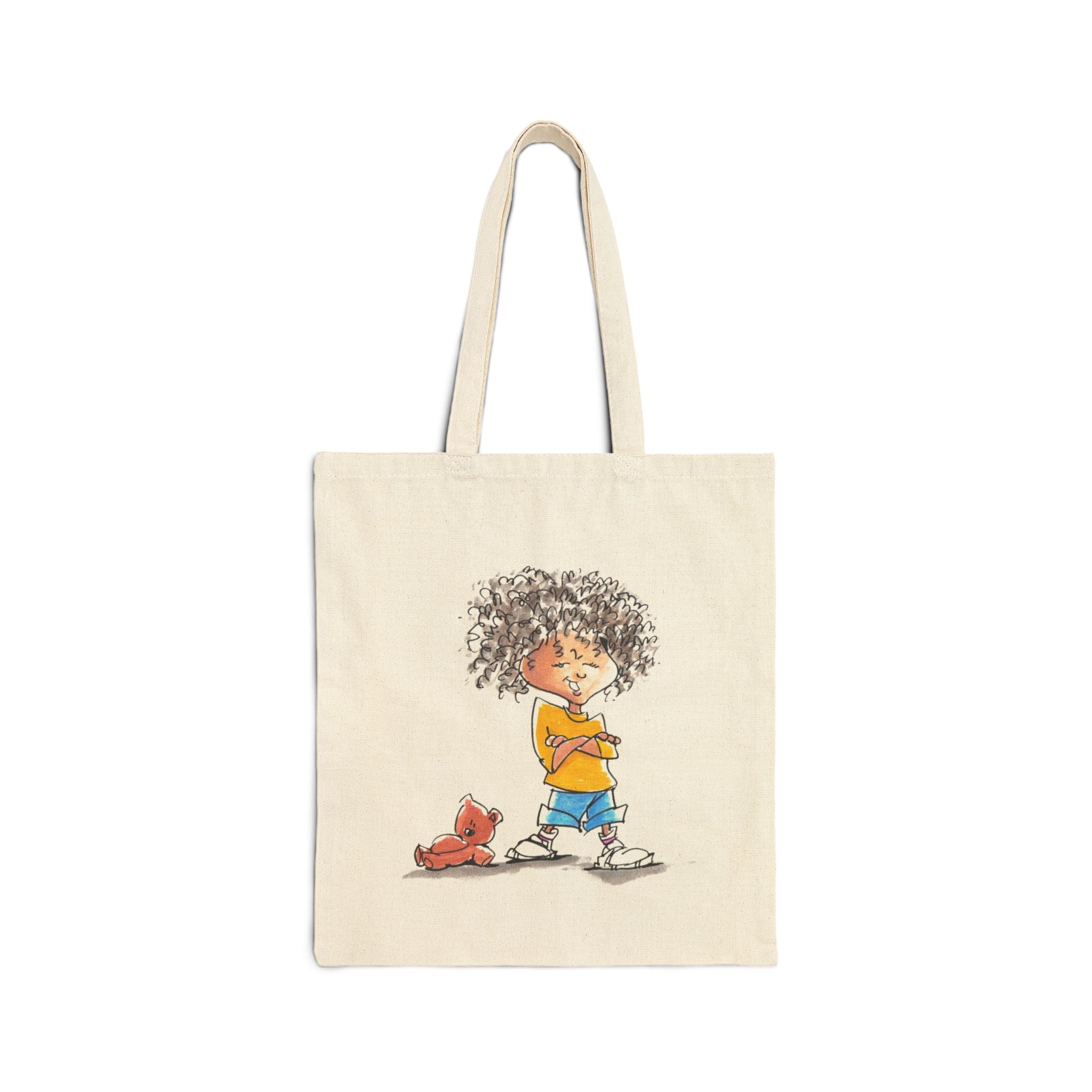 My Loveable Little Monster Kids Canvas Tote Bag — Children's Book Illustration